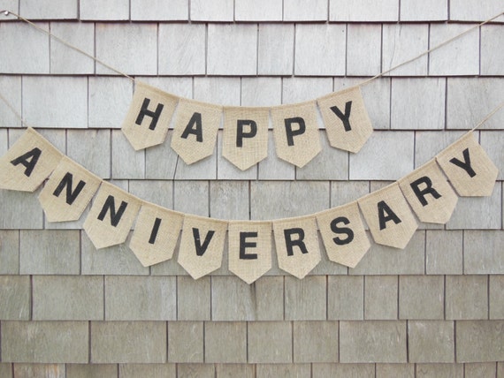 Happy Anniversary Bunting Anniversary Banner Anniversary