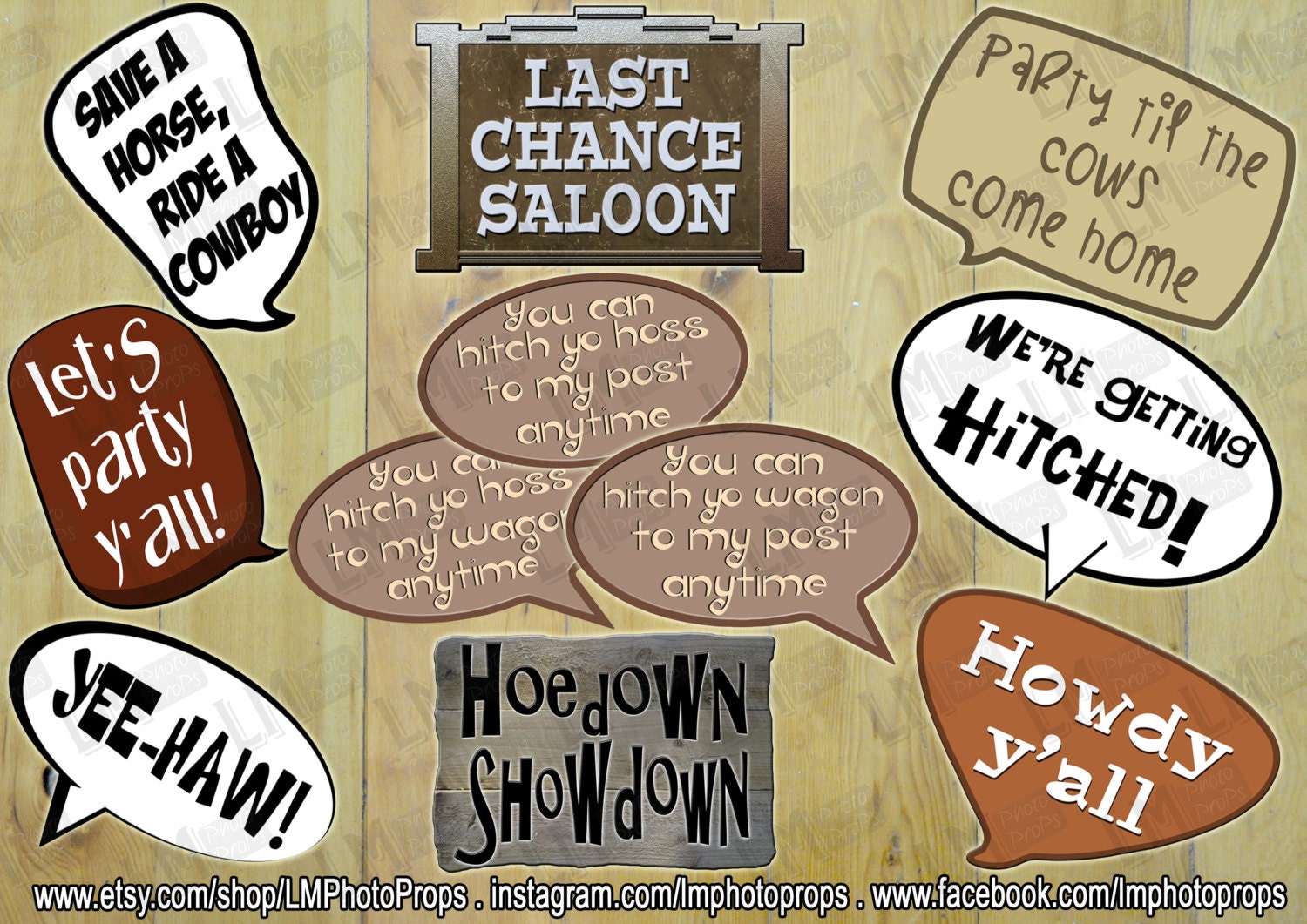 Cowboy Western Theme Photo Props Cowboy Photo Props Western