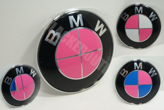 Pink bmw emblem for rims #3