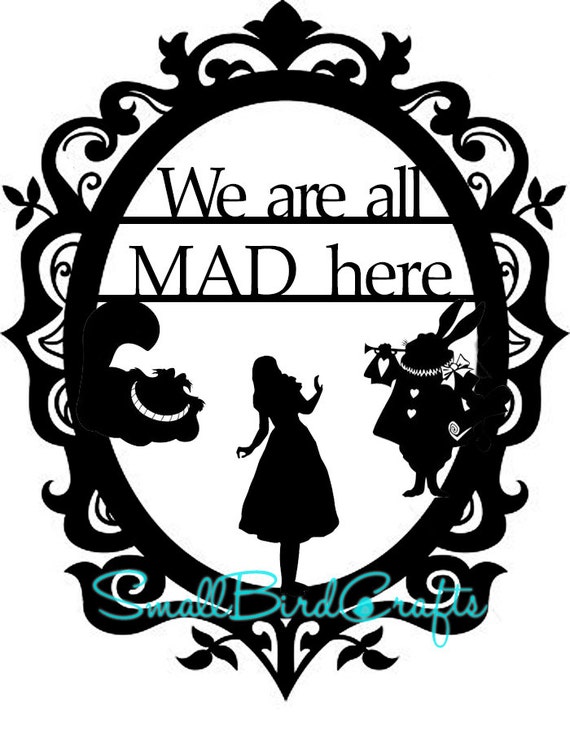 TEMPLATE Personal Use Alice In Wonderland Paper by SmallBirdCrafts