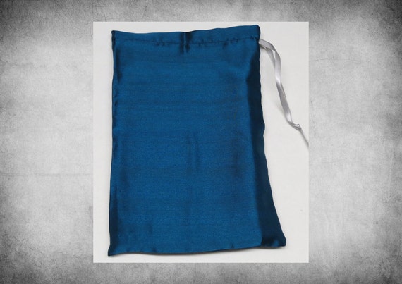 indigo behati drawstring satin mini