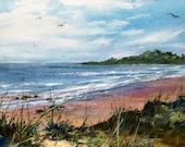Seascape ORIGINAL ART Watercolor Painting by Linda Henry - "All to Myself" - Miniature Watercolor - 5"x7" - Ready to Frame - Free Mat (#395) Seascape ORIGINAL ART Watercolor Painting by Linda Henry - "All to Myself" - Miniature Watercolor - 5"x7" - Ready to Frame - Free Mat (#395)