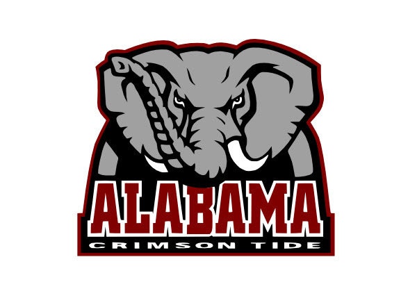 Alabama Crimson Tide Elephant Logo SVG File by StuffByTroy ...