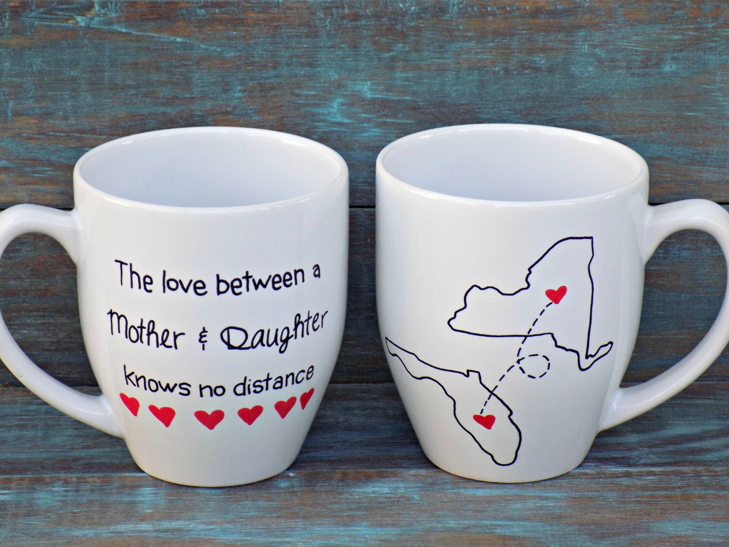 MotherDaughter Coffee Mug-Double Sided by TheTinyOne on Etsy