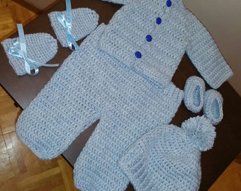 Items similar to Crocheted Newborn Set on Etsy