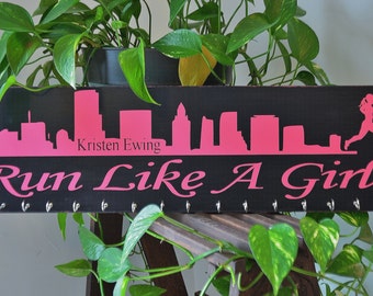 Running Medal Holder Custom Sign