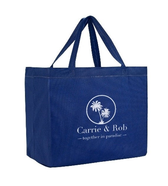 100 Large Wedding Tote Bags Eco Friendly by INeedPromotionals