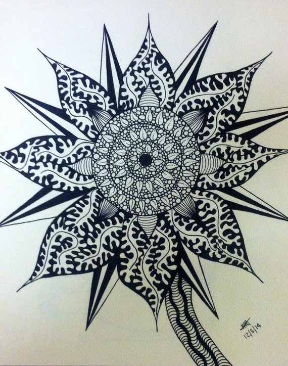 Zentangle Flower