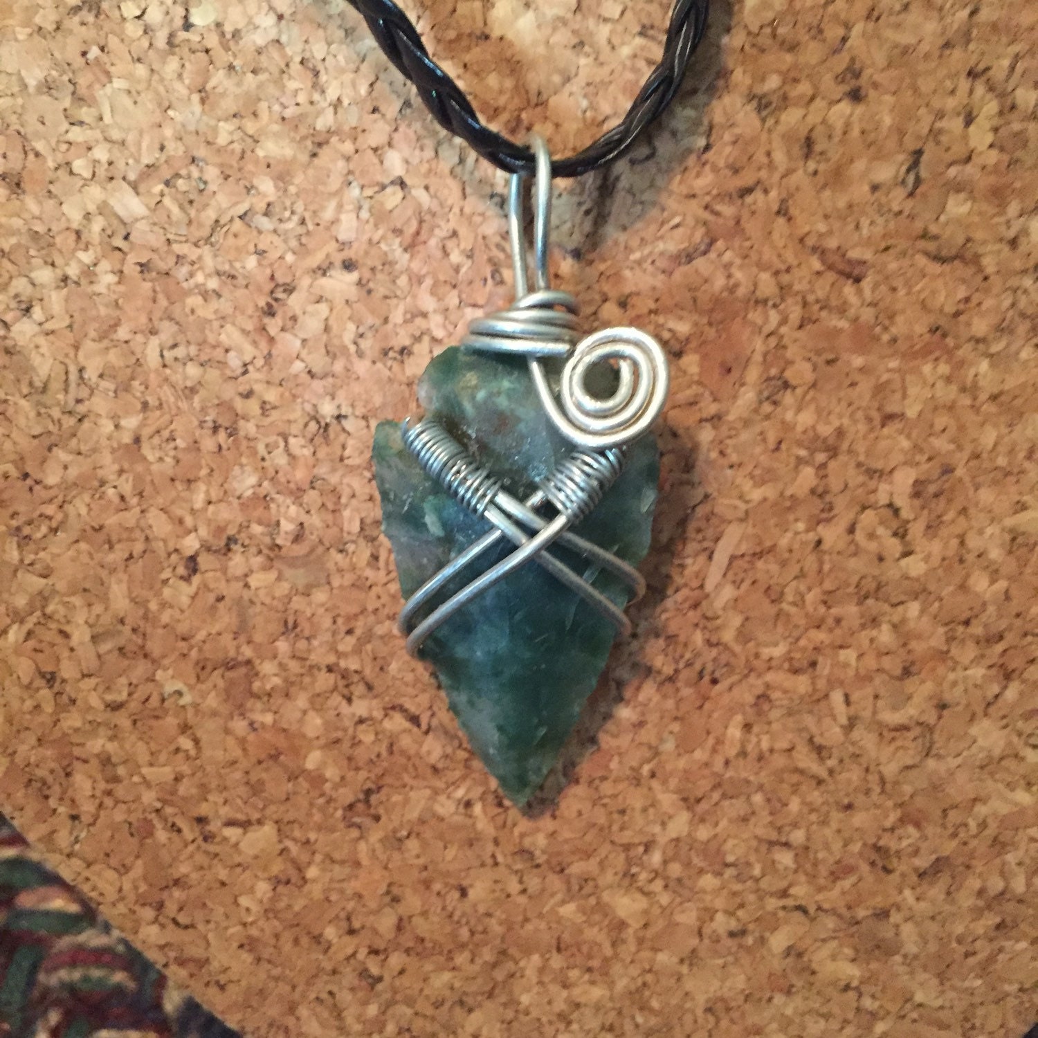 Wire Wrapped Crystal Arrowhead Pendant or by WildWitchings on Etsy