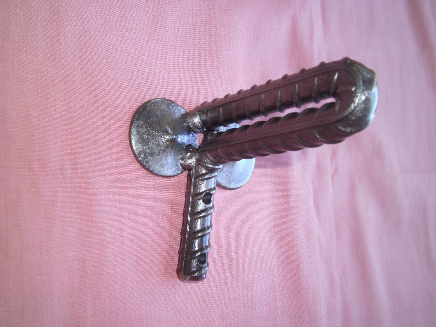 Bent Rebar Steel Coat Towel Hat Rack 1 Hook 153