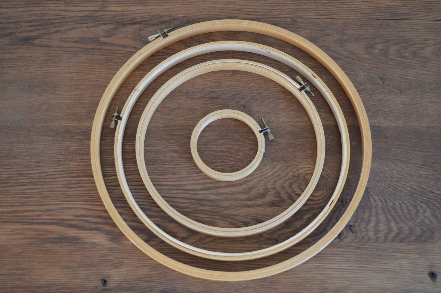 Wood Embroidery Hoops Round Wooden Needlepoint Hoops Sizes