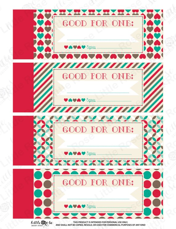 Romantic coupons for her