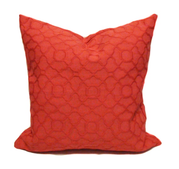 Orange throw pillows Pillow cover Sofa pillow by PillowCorner
