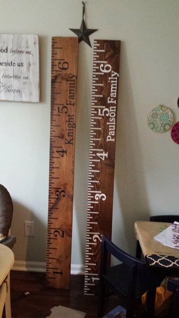 items similar to custom wood growth chart on etsy custom wood growth chart