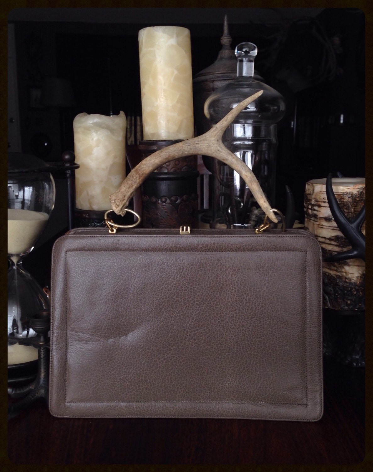 antler cross body bag