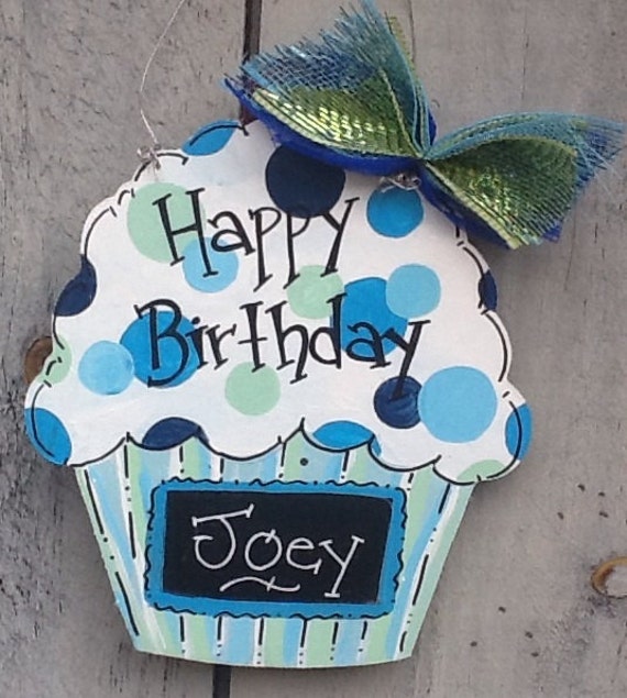 Chalkboard birthday cupcake cupcake countdown sign countdown