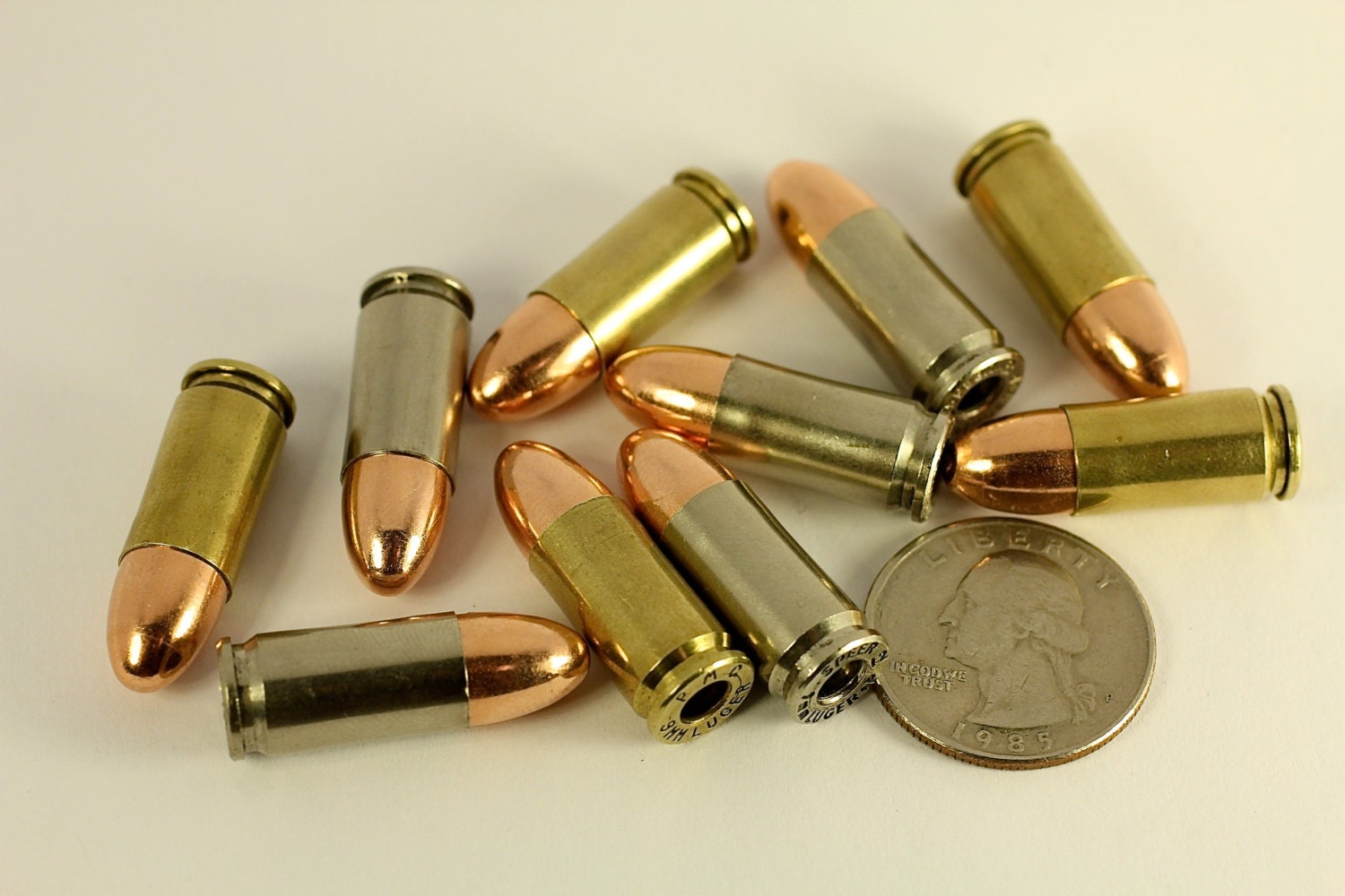 9mm Dummy Bullets / Replica Dummy Rounds Bullet Casings