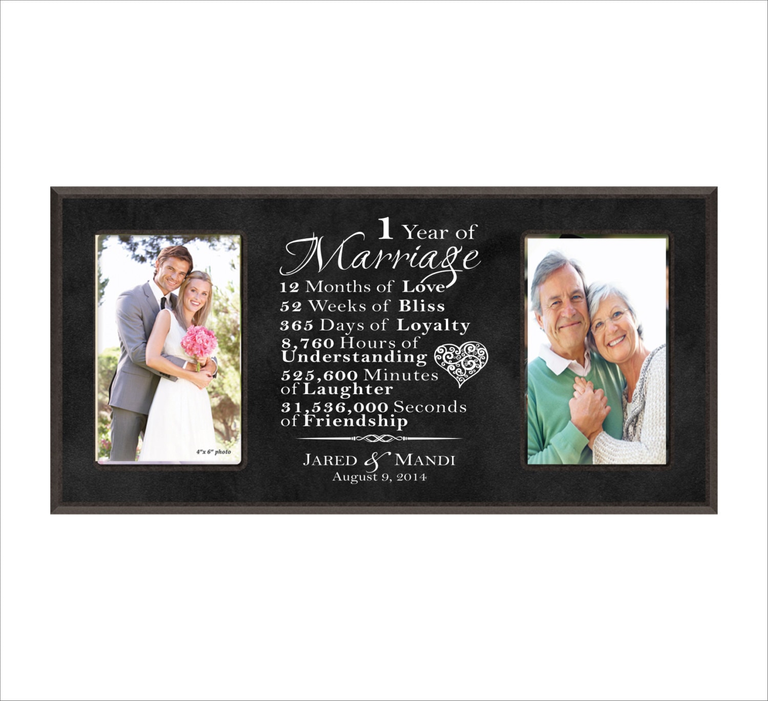 Personalized Wedding Photo Frame Wedding by BeInspiredKeepsakes