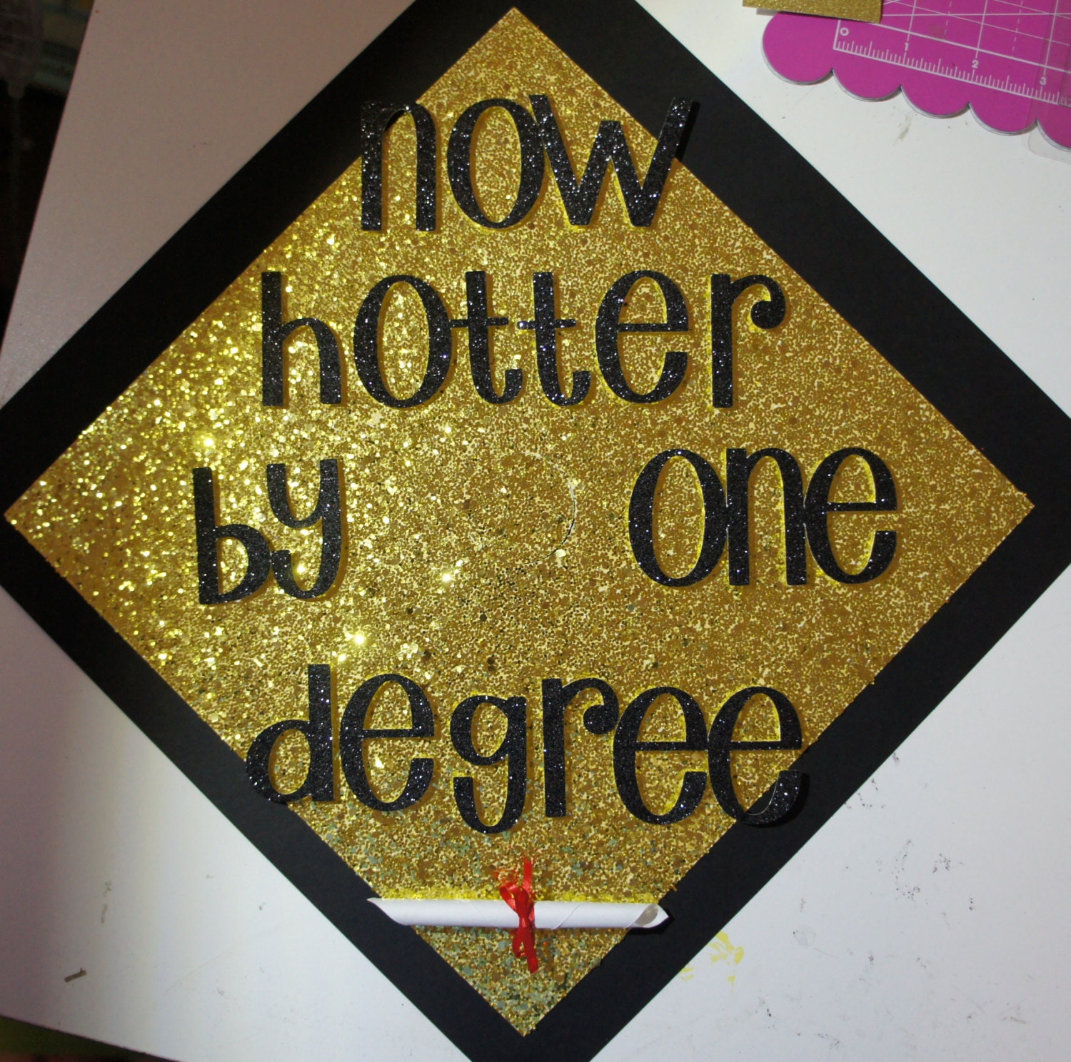 how nurse to hat make by Custom One Cap Graduation Topper Degree Hotter