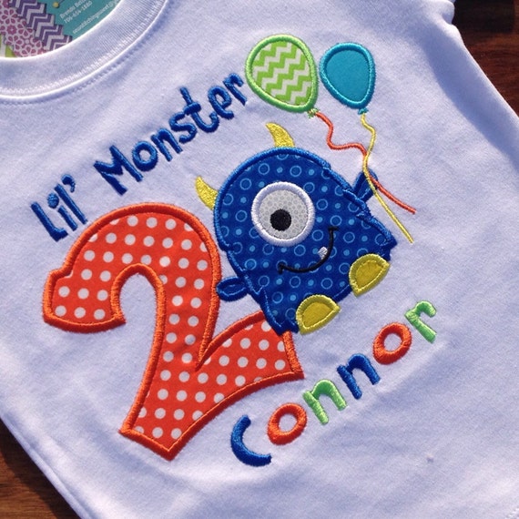 little monster birthday shirt