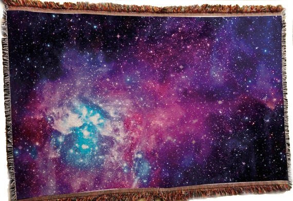 Dreamscene Galaxy Star Fleece Throw Warm Kids Blanket Navy ...