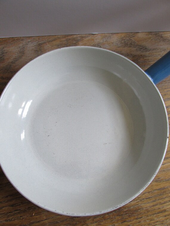 Vintage Descoware Belgium Cast Iron Skillet with Wood Handle