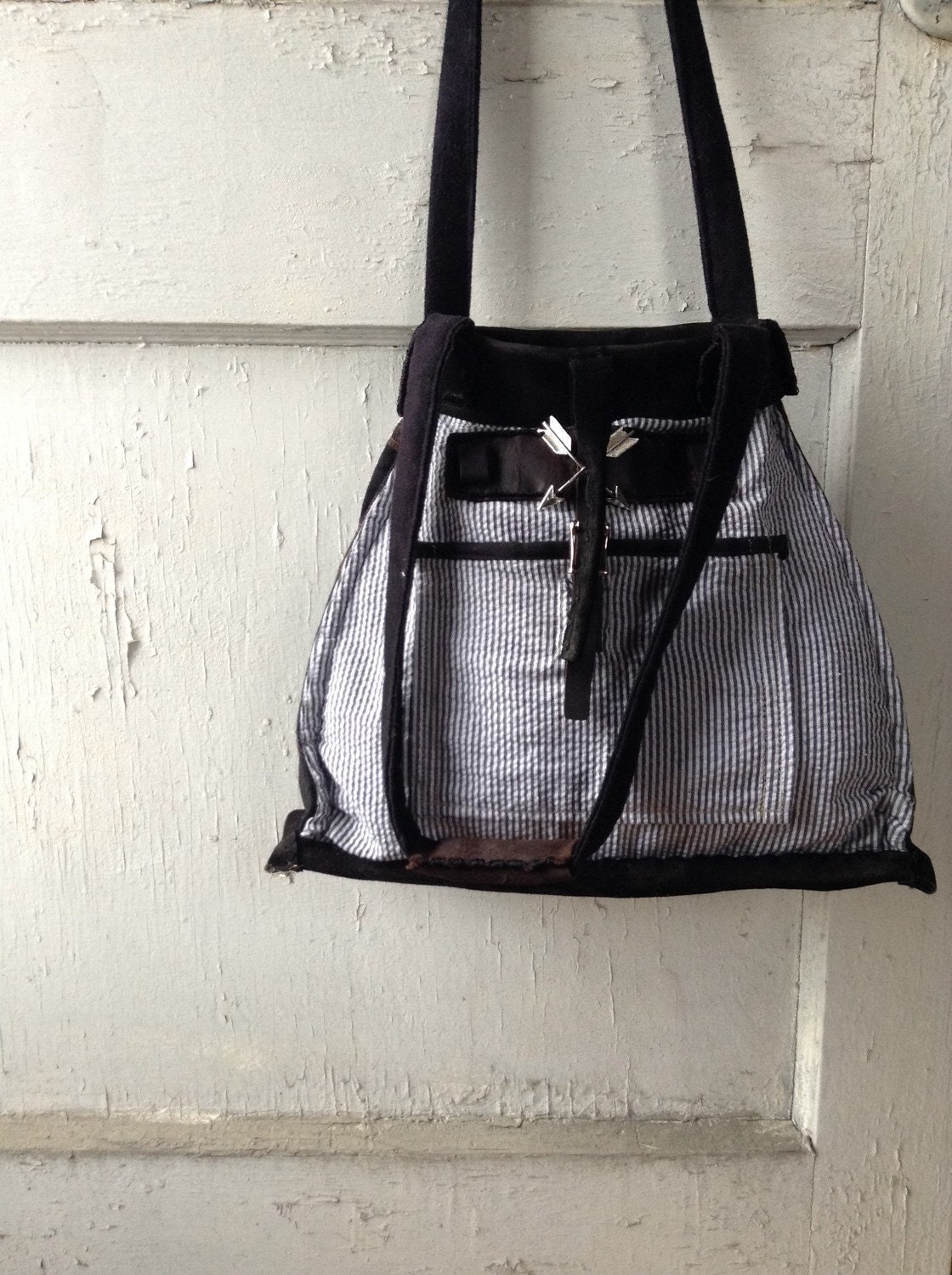 Free Form Trapezoid MEDIUM Handbag by SCAVENGERshopBySL on Etsy