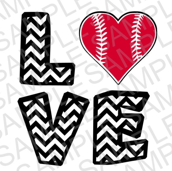 Download Love Baseball/Softball Shirt SVG and DXF Cut by ...