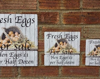 eggs for sale metal sign shabby chic hatching eggs chicken plaque ...