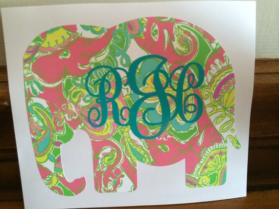 lilly pulitzer stuffed elephant