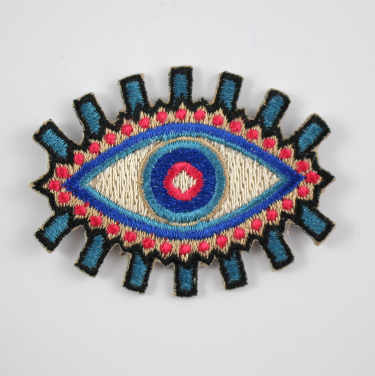 Evil Eye Patch Iron On Embroidered Applique