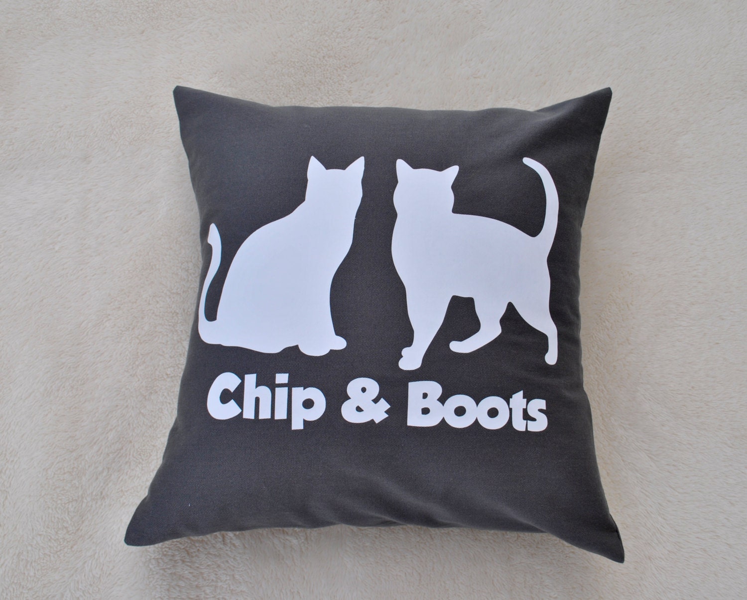 personalized cat pillow