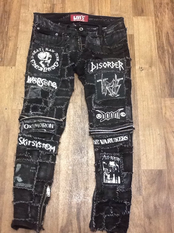 Items similar to Mens Crust punk pants on Etsy