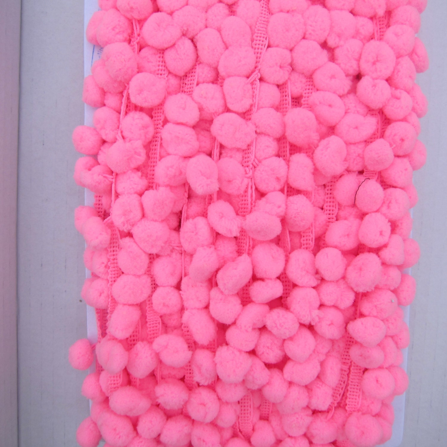 6 Yard Pink Pom Pom Trim Pink Pompoms By Amadeuscouturesupply 5452