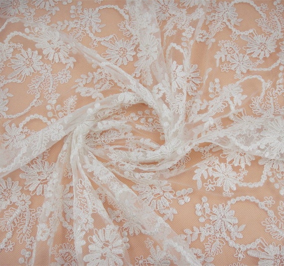 SaleFlower Lace Fabric Wedding Lace Fabric Embroidery