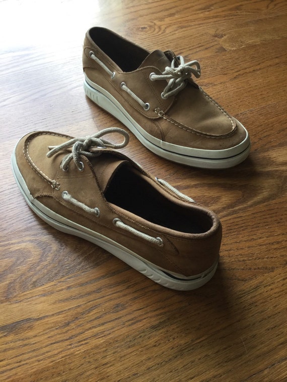 Vintage Sperry Top-Sider Boat Shoes Leather sz by theVintageSummer