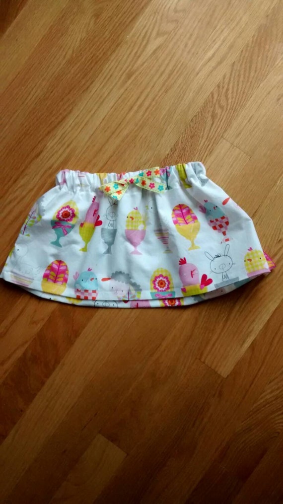 Ready to ship baby/toddler Easter skirt white by sisbrodesigns