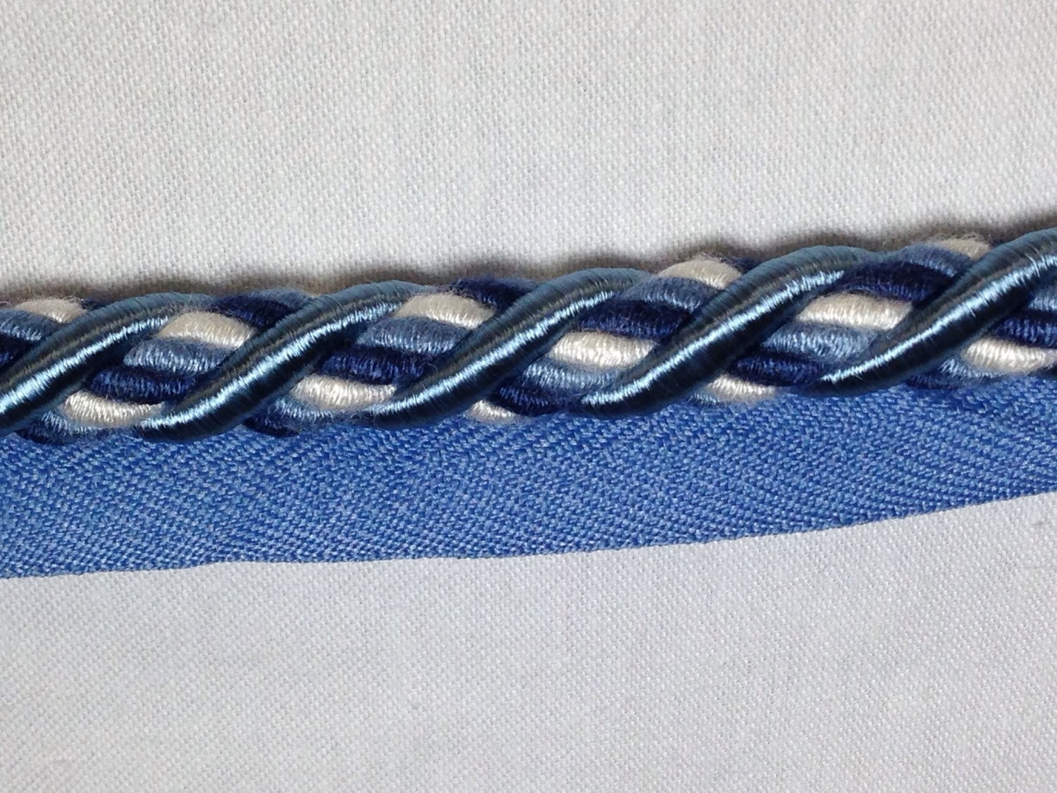 Navy Braided Rope Trim Decorative Cord Pillow Trim