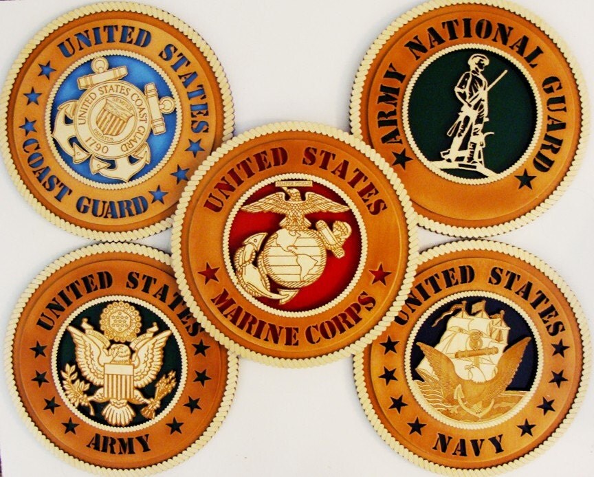 Seven Service Branches Collection B Army Navy Coast Guard