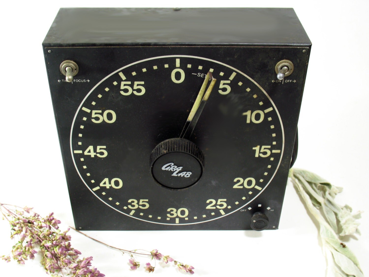 Darkroom Timer Glow in Dark Clock Photography by FleaCircuit