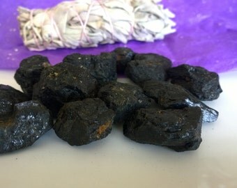 Highly Charged Med Black Tourmaline Raw Healing Crystal Healing Stone Healing Crystal