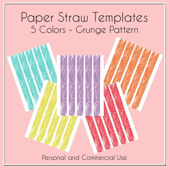 paper straw templates grunge pattern digital paper straw templates grunge pattern digital