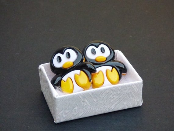 Penguin Stud Earrings