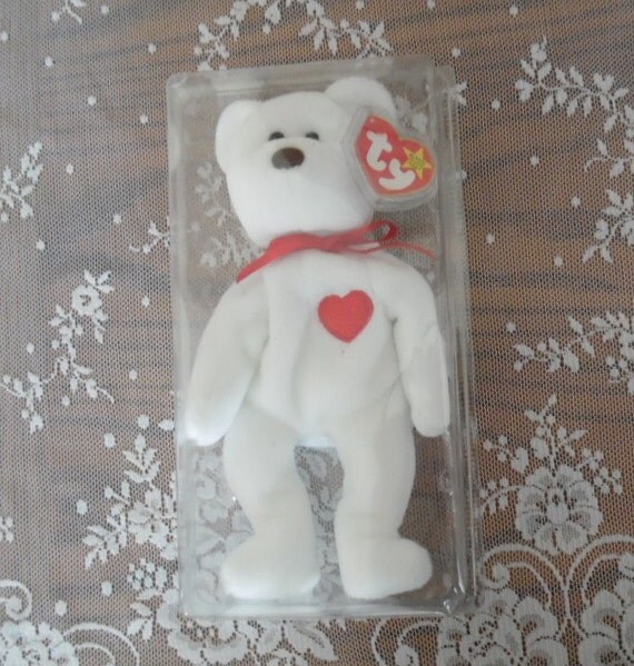 Rare Retired Valentino Beanie Baby Many Errors PVC Mint