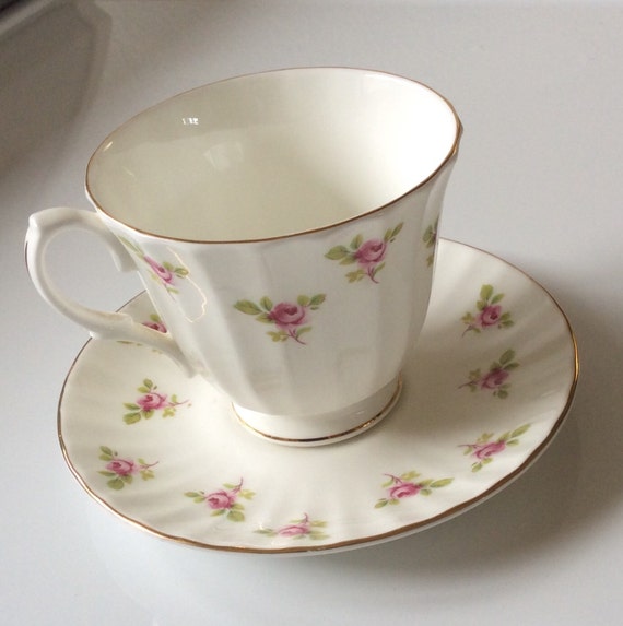 Teacup and Saucer Salisbury Bone China Made in England Bone