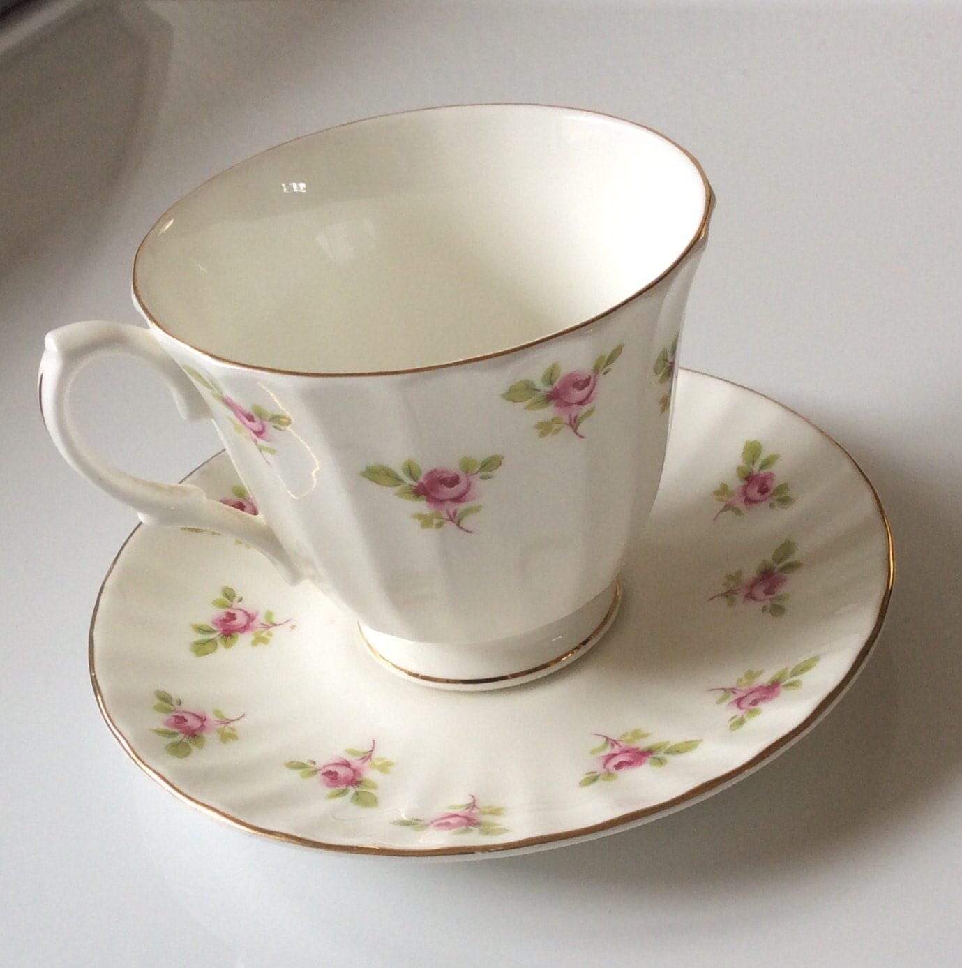 Teacup And Saucer Salisbury Bone China Made In England Bone