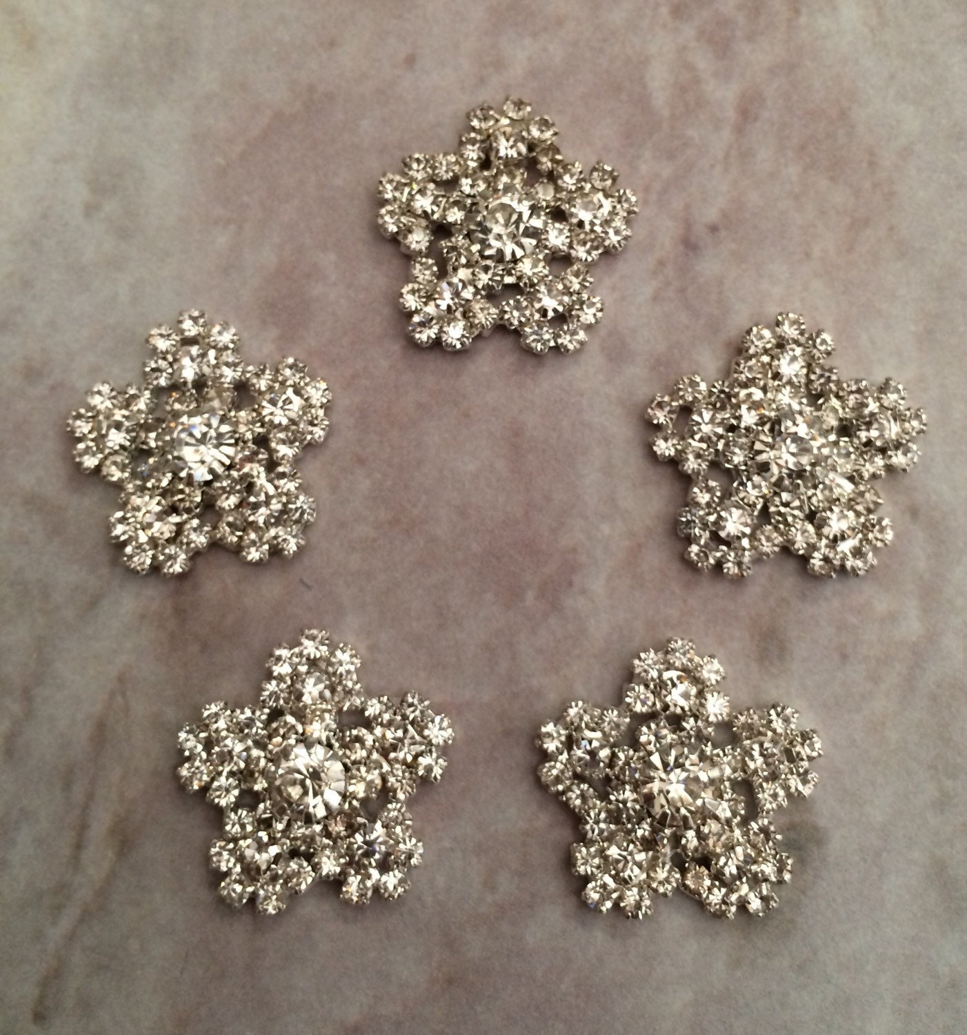 Rhinestone buttons rhinestone centers headband supplies