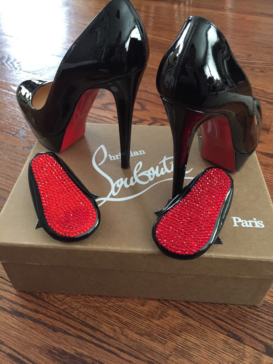 Christian Louboutin Inspired RED BOTTOM Crystal by TheGlamBaby