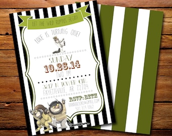 Where The Wild Things Are Birthday Invitation