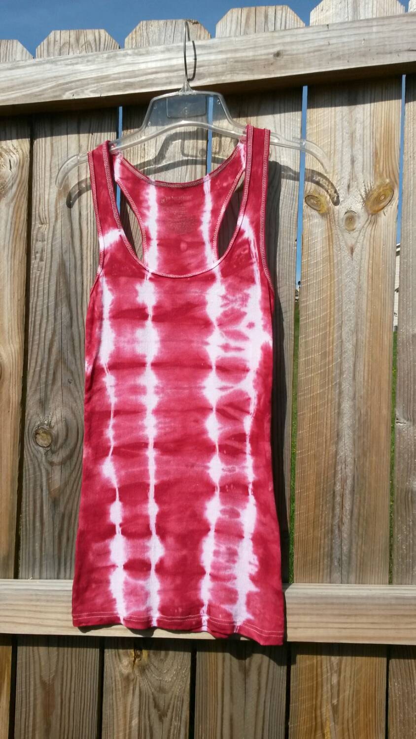 Tie Dye Tank Top Red Tie Dye Tank Top Tie by MessyMommasTieDyes